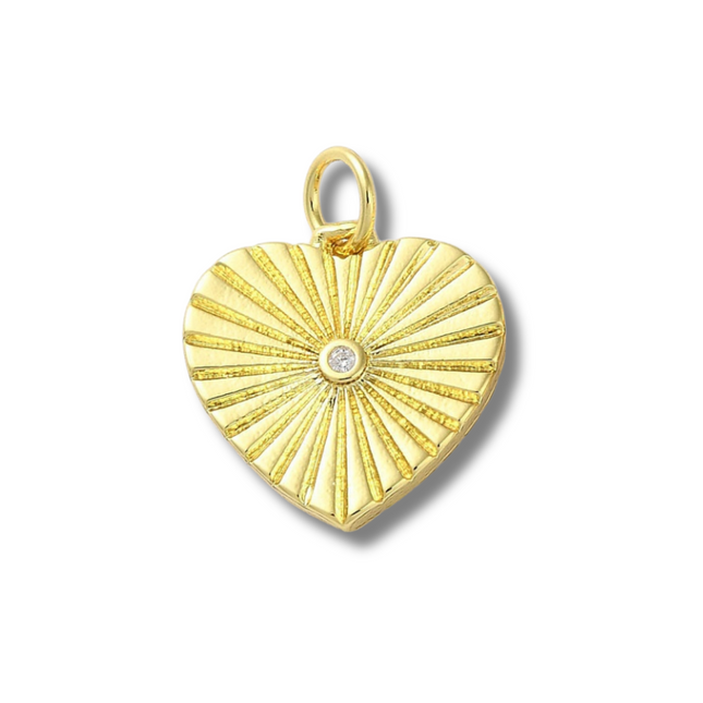 Diamond Heart Charm