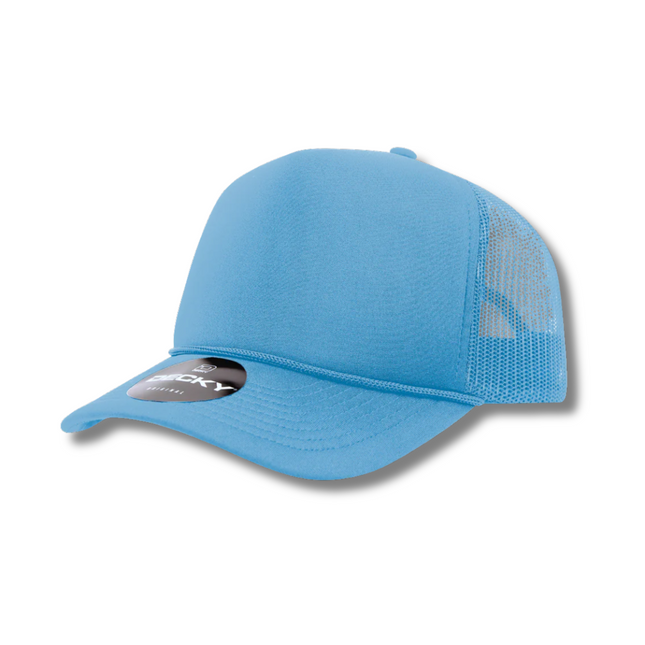Decky 5 Panel Foam Trucker Hat - Sky Blue