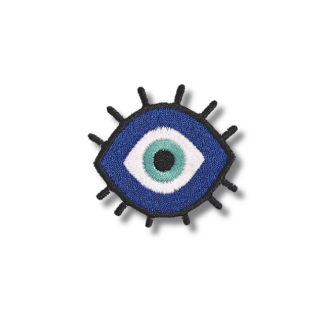 Evil Eye Embroidered Iron On Patch