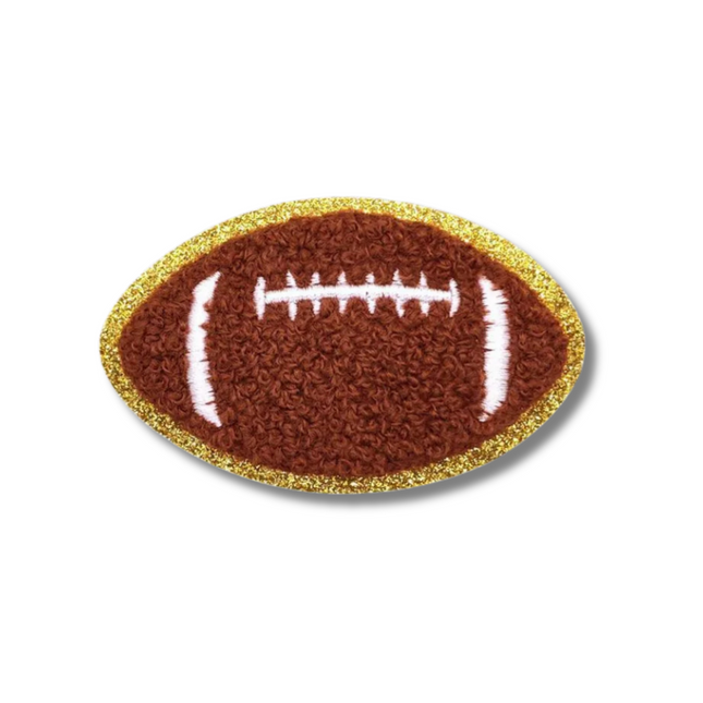 Football Chenille Iron On Patch