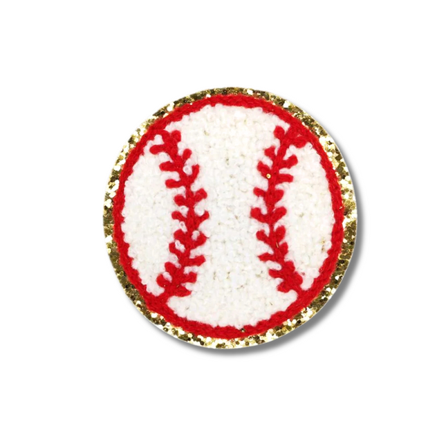 Baseball Chenille Iron On Patch