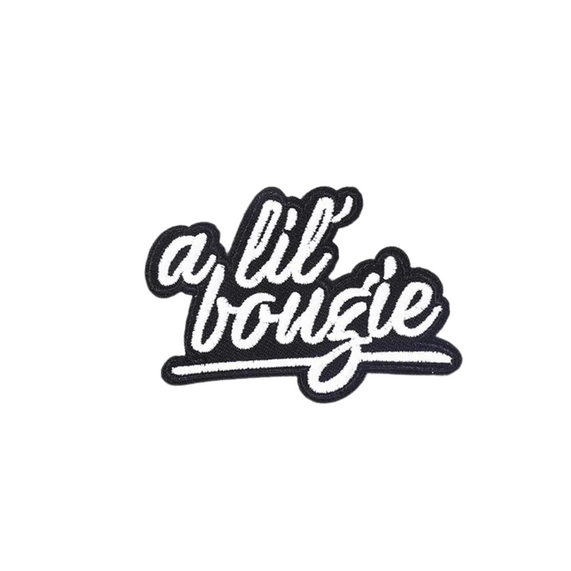 A Lil' Bougie Embroidered Iron On Patch