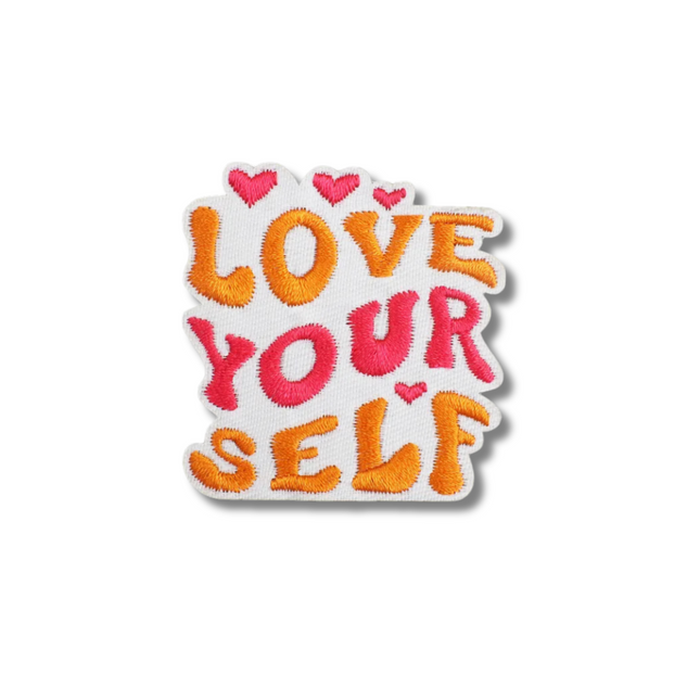 Love Your Self Embroidered Iron On Patch