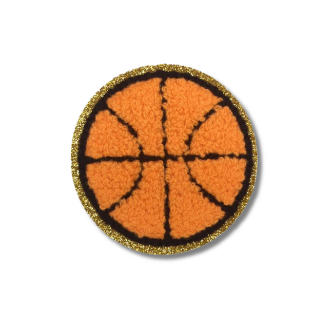 Basketball Chenille Iron On Patch