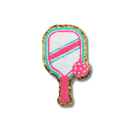 Pickleball Chenille Iron On Patch