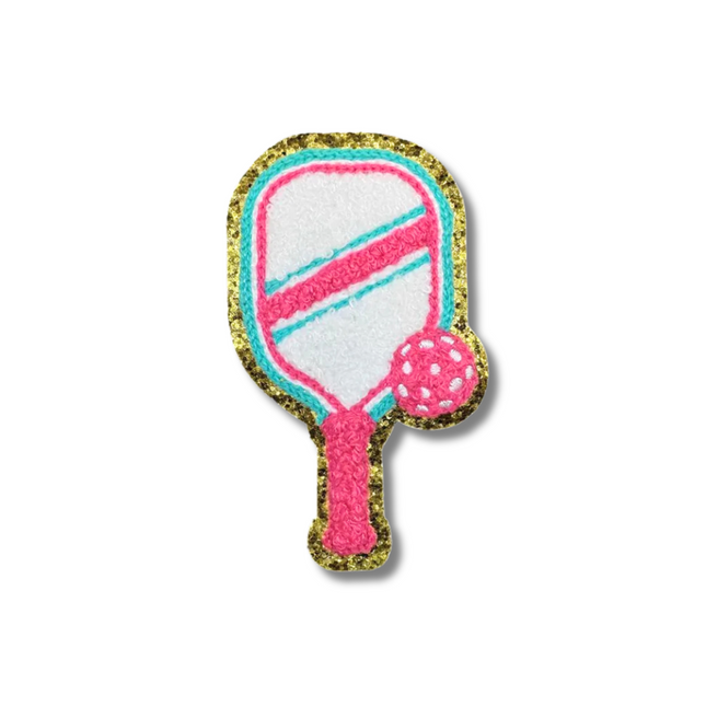 Pickleball Chenille Iron On Patch