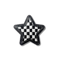 Checkered Star Embroidered Iron On Patch