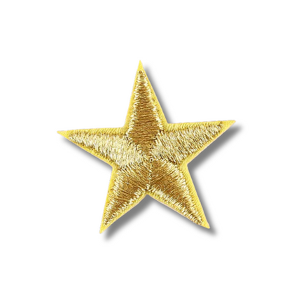 Star Embroidered Iron On Patch