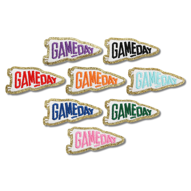 Gameday Banner Embroidered Iron On Patch