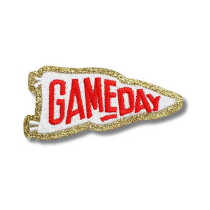 Gameday Banner Embroidered Iron On Patch