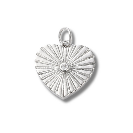 Diamond Heart Charm