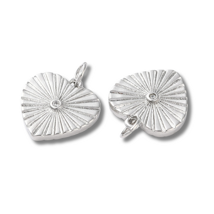 Diamond Heart Charm