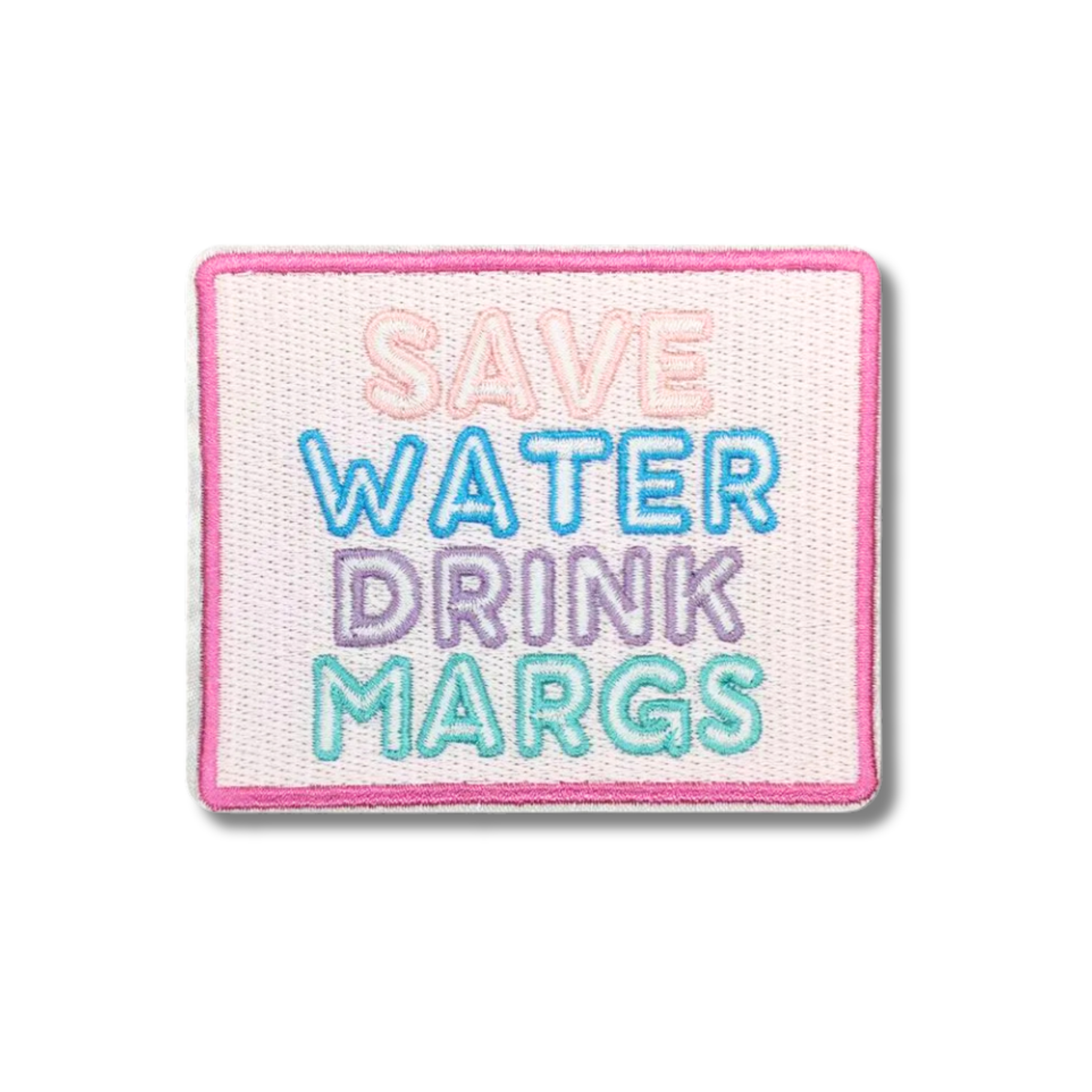 Save Water Embroidered Iron On Patch