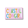 Coastal Cowgirl Embroidered Iron On Patch