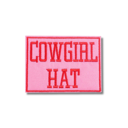 Cowgirl Hat Embroidered Iron On Patch