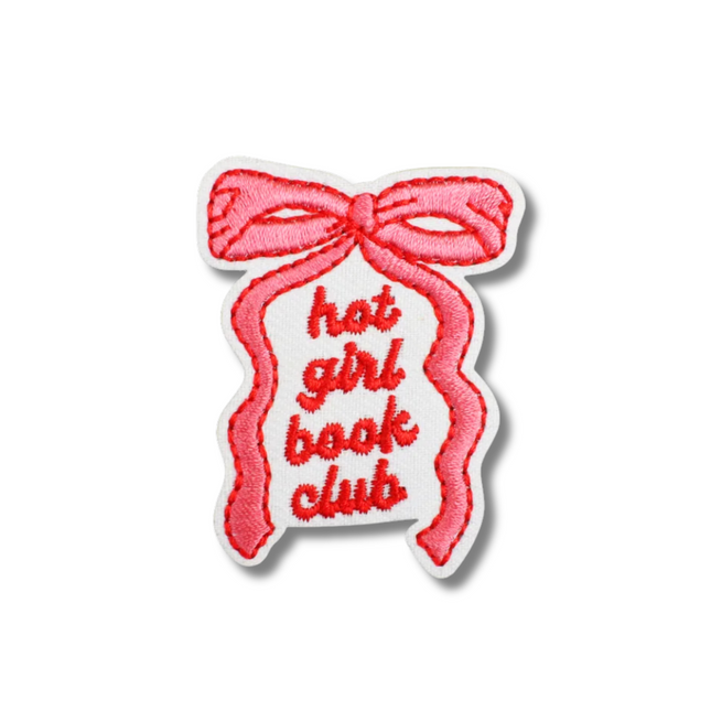 Book Club Embroidered Iron On Patch