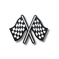 Checkered Flag Embroidered Iron On Patch