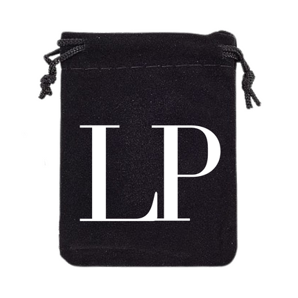 Black Velvet Jewelry Bag - Branded with LP Logo