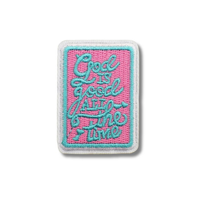 All the Time Embroidered Iron On Patch