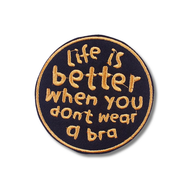 Life is Better Embroidered Iron On Patch
