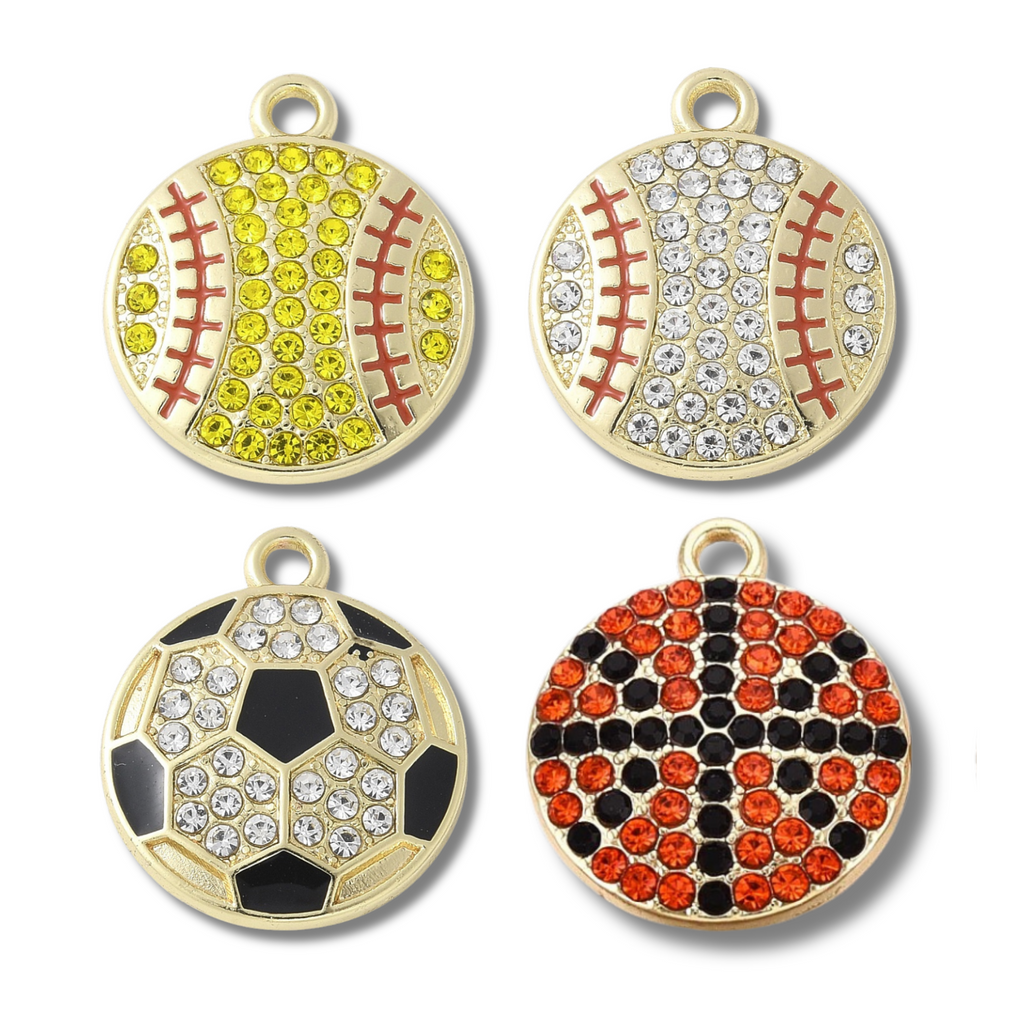 Sports Rhinestone Charm