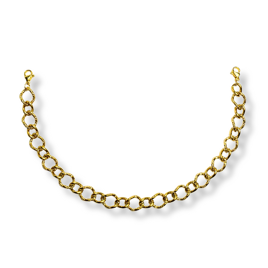 Hammered Oval Trucker Hat Chain