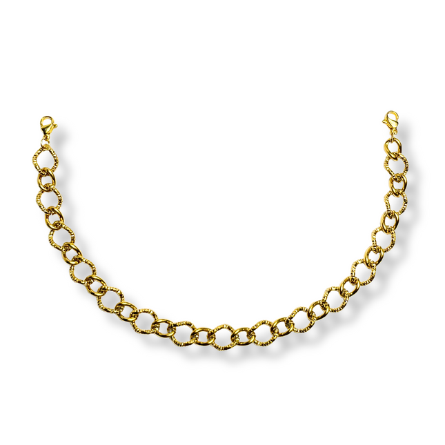 Hammered Oval Trucker Hat Chain