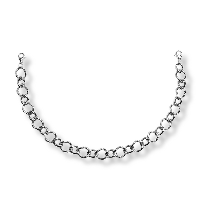 Hammered Oval Trucker Hat Chain