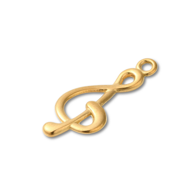 Music Note Gold Charm