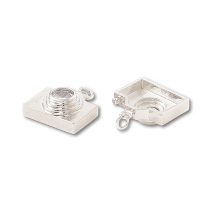 Camera Silver Charm