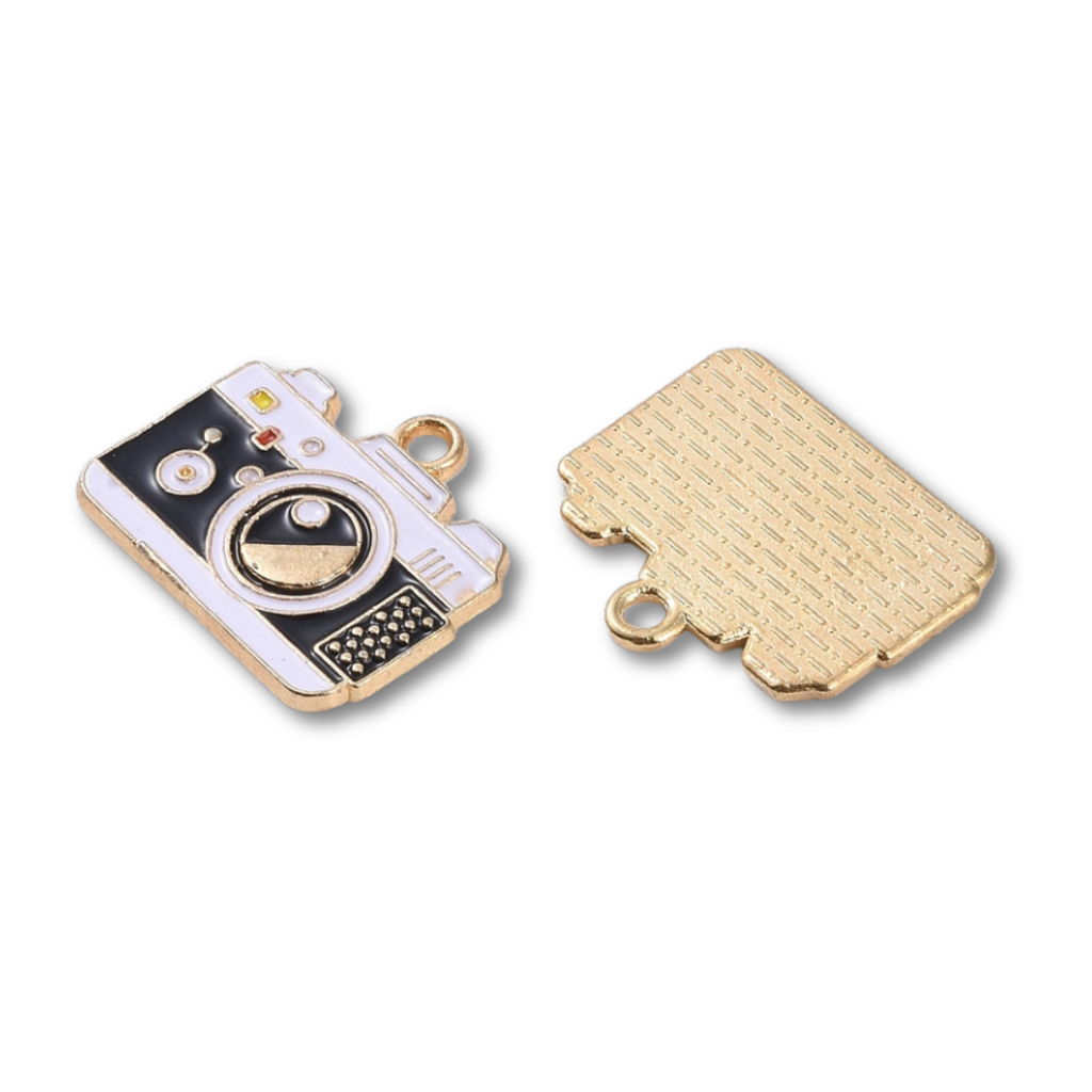 Gold Alloy Camera Charm