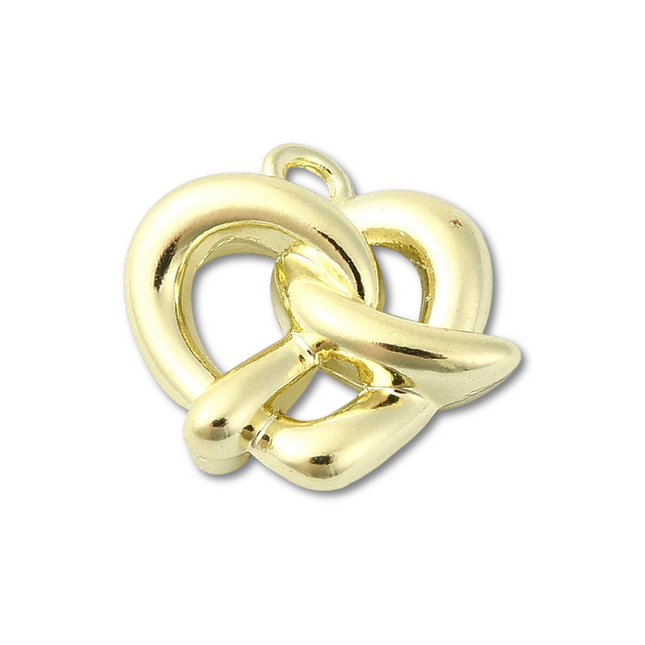 Pretzel Gold Charm