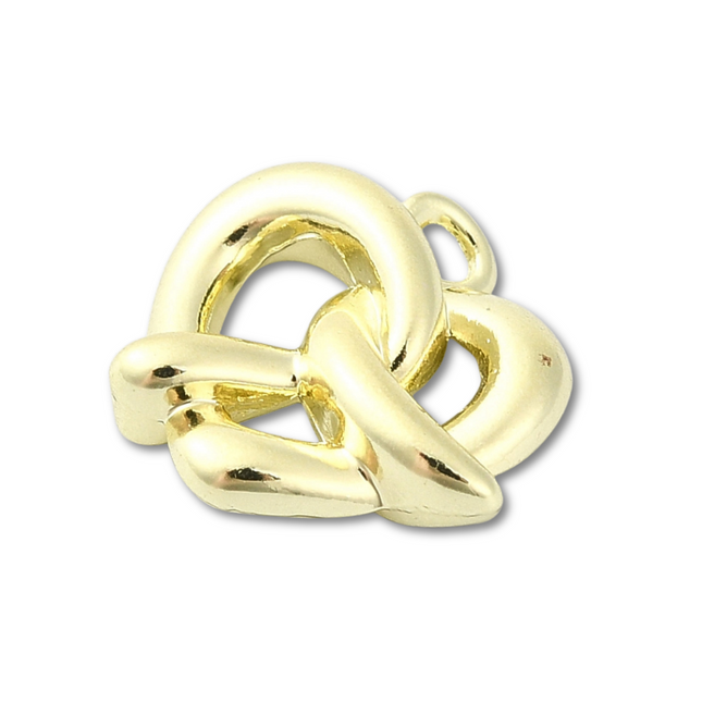 Pretzel Gold Charm