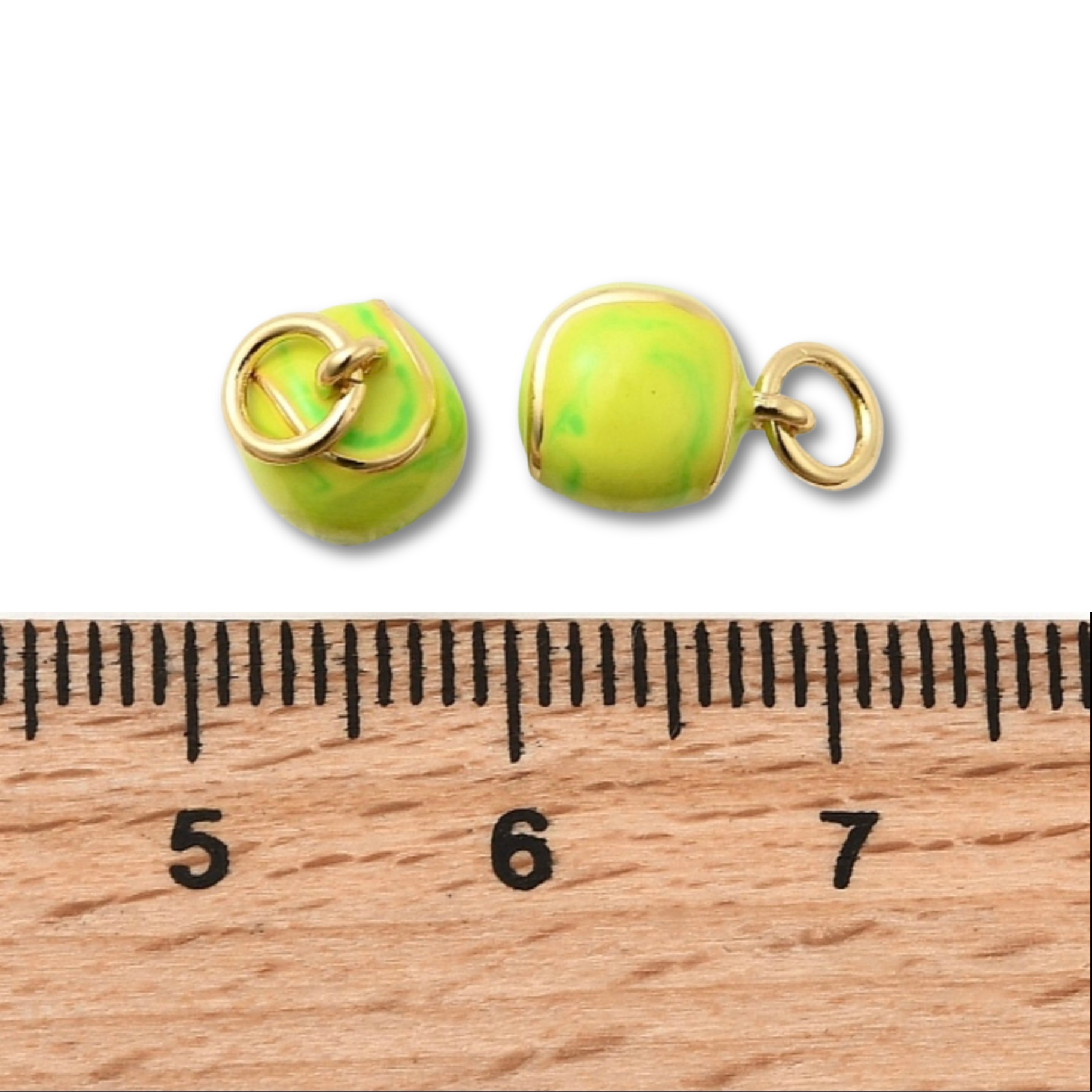 Tennis Ball Gold Charm