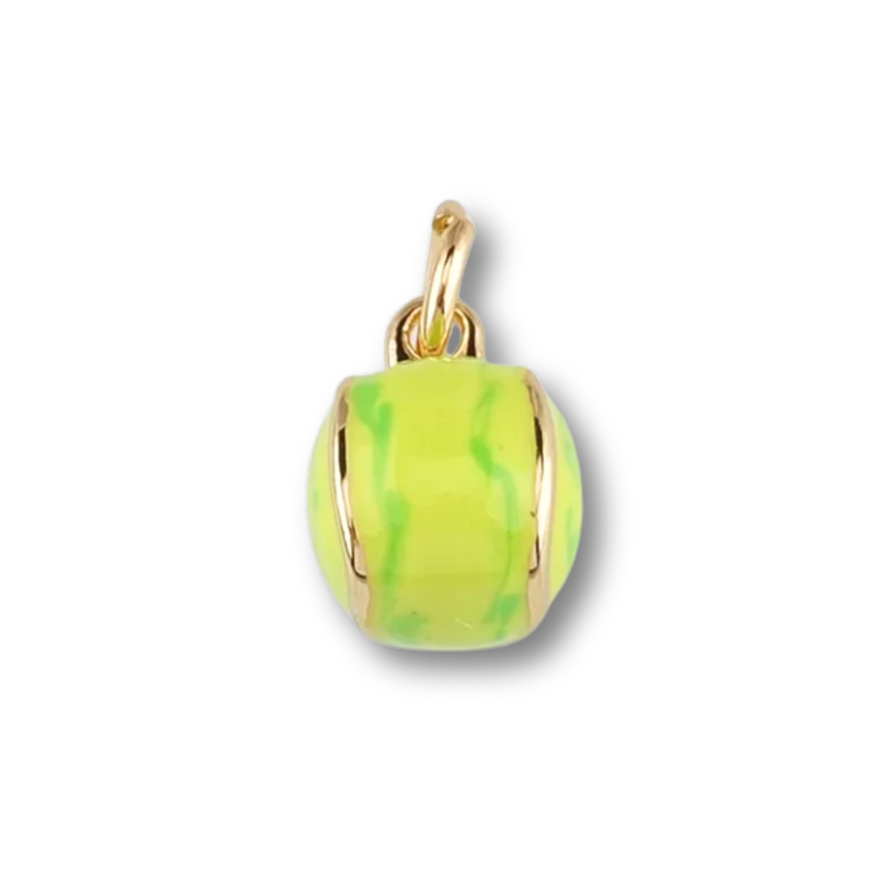 Tennis Ball Gold Charm