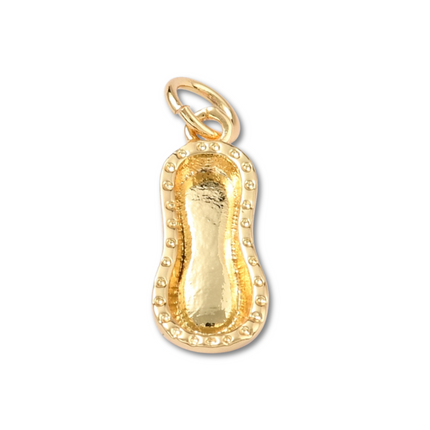 Ballet Shoe Gold Pink Charm