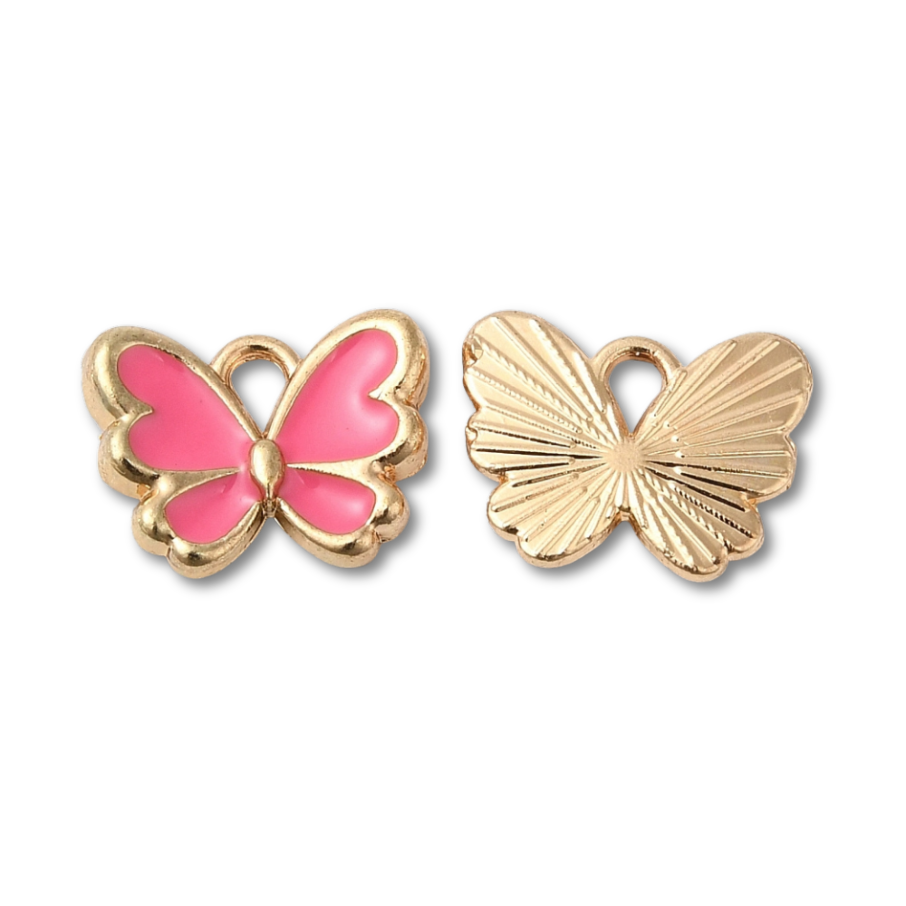 Gold Alloy Assorted Butterfly Charm