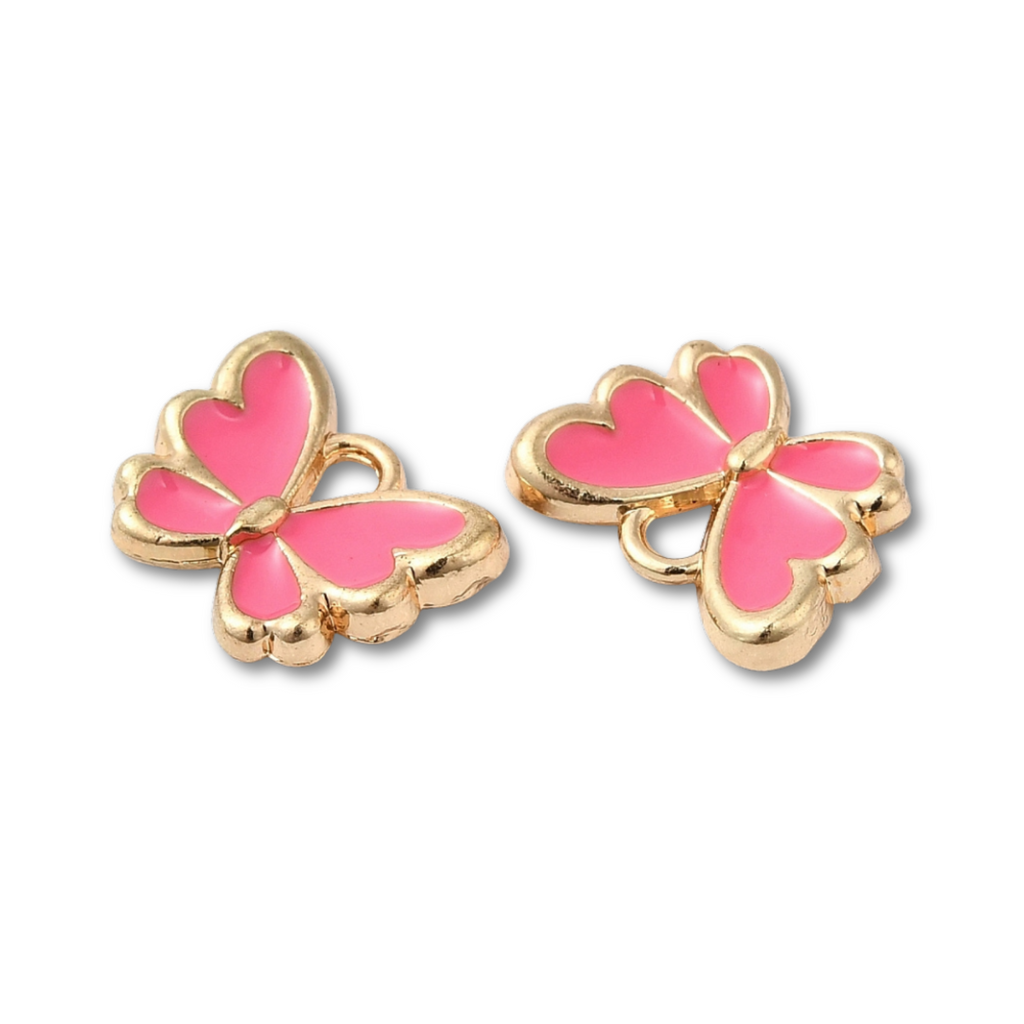 Gold Alloy Assorted Butterfly Charm