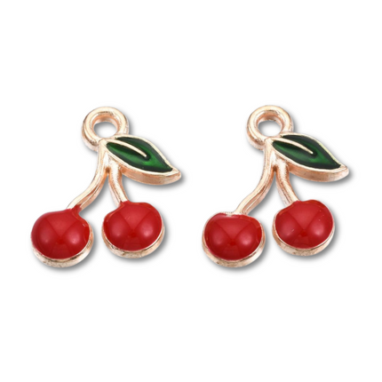 Cherry Gold Charm