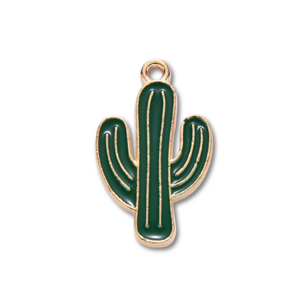 Cactus Gold Charm