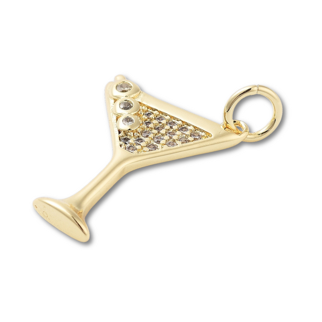 Martini Gold Charm