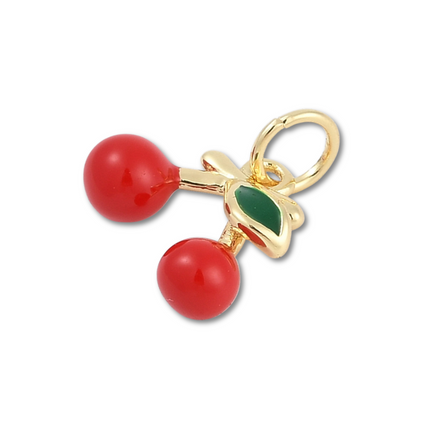 Cherry Gold Charm