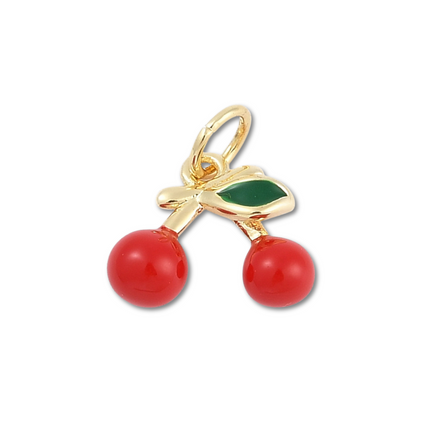Cherry Gold Charm
