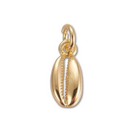 Cowrie Shell Gold Charm