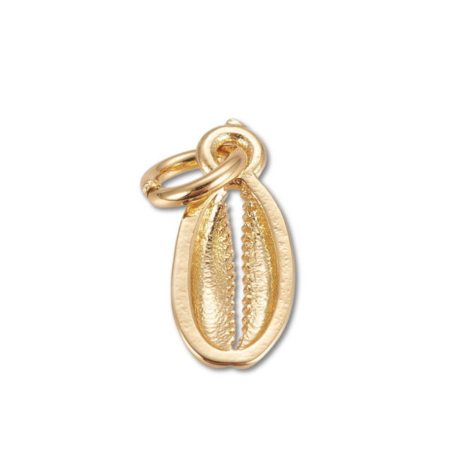 Cowrie Shell Gold Charm