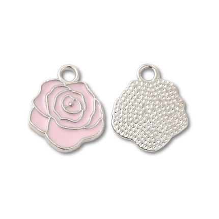 Rose Silver Charm - Assorted
