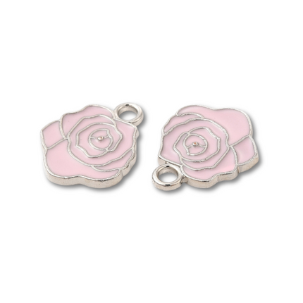 Rose Silver Charm - Assorted