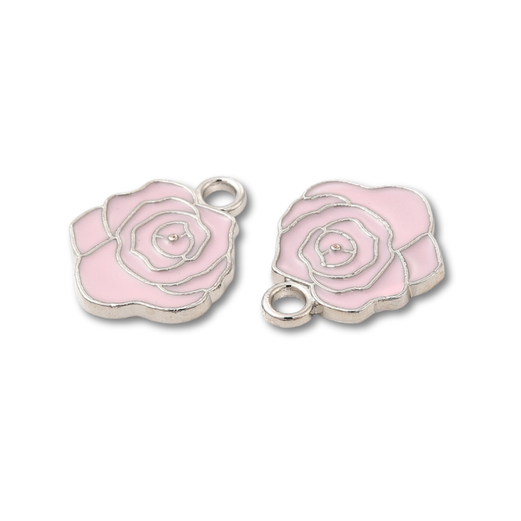 Rose Silver Charm - Assorted