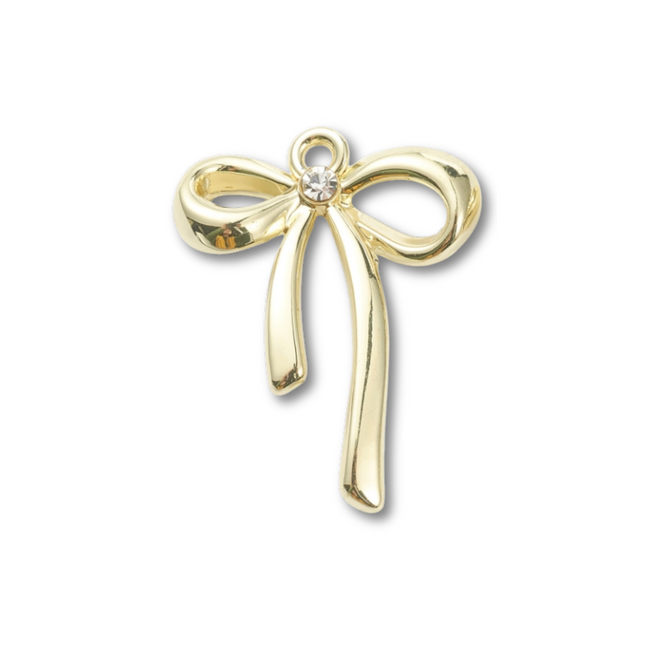 Bow Gold Charm