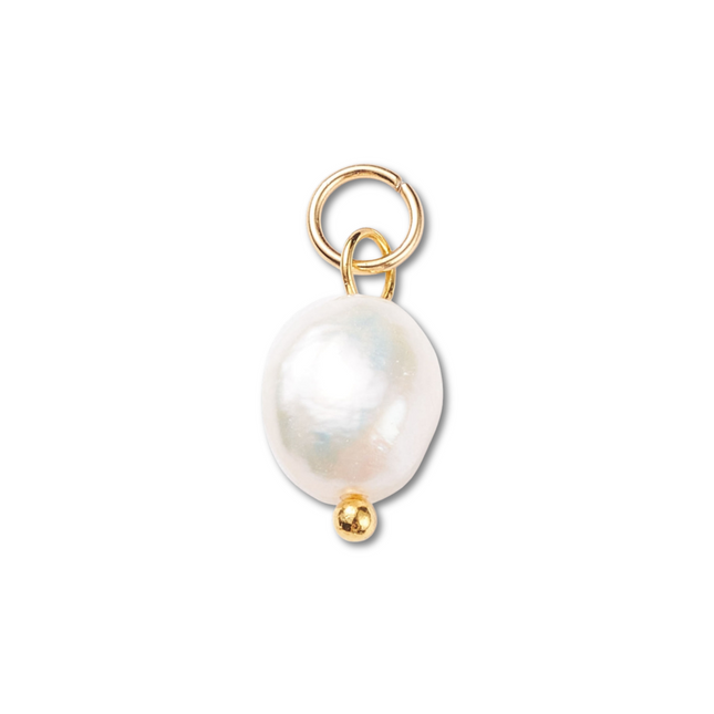 Freshwater Pearl Gold Charm